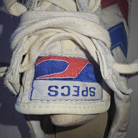 Vtg 1980's Korean VINTAGE RED White Athletic Shoes Size 10 - Picture 7 of 16